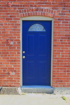 Close up of an entrance of a building.
