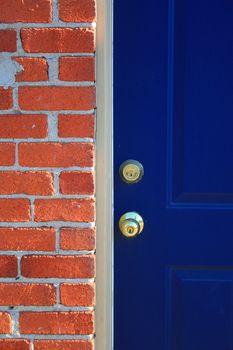 Close up of an entrance of a building.
