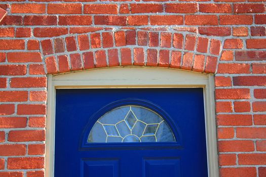 Close up of an entrance of a building.
