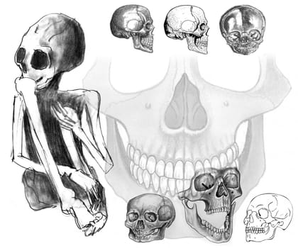 Image of the Halloween background in grunge style