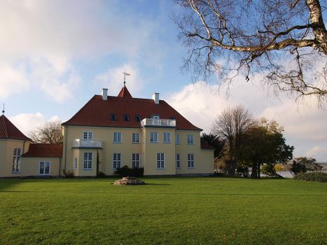 Classical traditional small country hotel Funen Denmark      