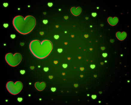 Love heart background for love concepts.