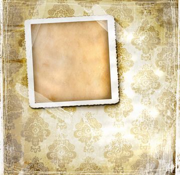 Vintage wallpaper with floral design