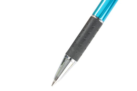 Metallic pen isolated on white background