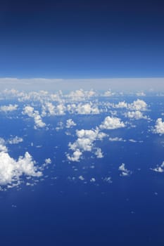 clouds view from top