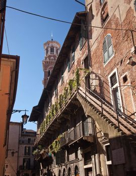 Lamberti Tower in Piazza Signori in Verona