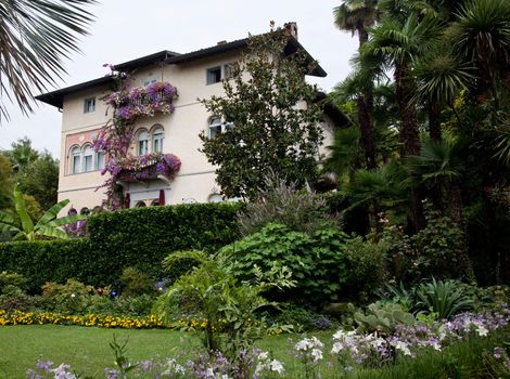 House and garden in Gardone on banks of Lake Garda