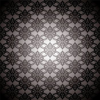 Sexy black and silver seamless repeating background design