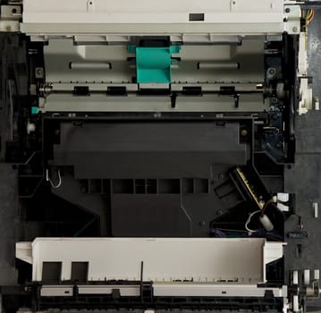 It's a part of the electronic interior of a laser printer