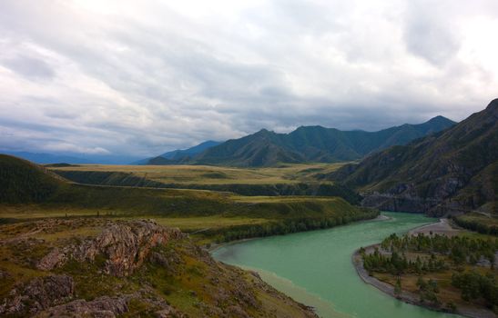 Altai mountains. Beautiful highland landscape. Russia. Siberia