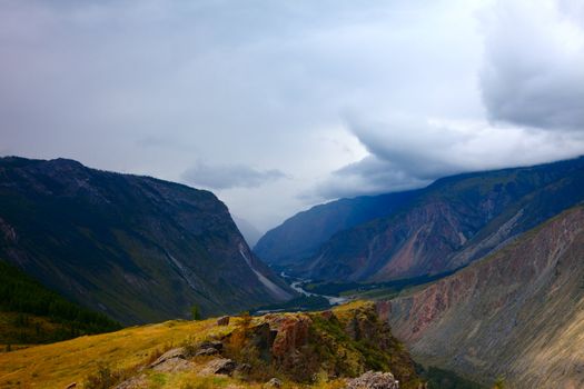 Altai mountains. Beautiful highland landscape. Russia. Siberia