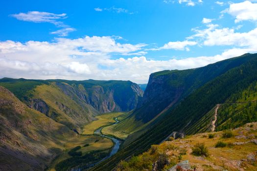 Altai mountains. Beautiful highland landscape. Russia. Siberia