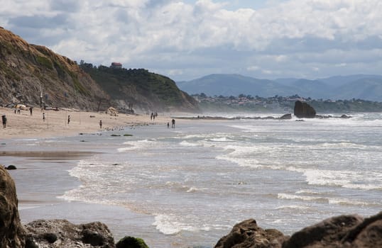 Sea view along french Atlantic coast