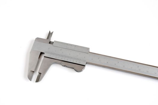 detail of caliper isolated on white background with clipping path