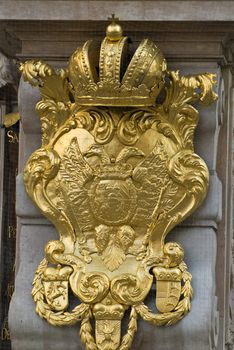 the famous pest column located in the first district of vienna am graben near the st stephens cathedral