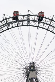 the viennese giant wheel is a ferris wheel in the famous austrian amusement park prater. it is about 60 meters high and was designed by walter basset