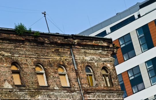 Warsaw, Poland - old and new architecture.