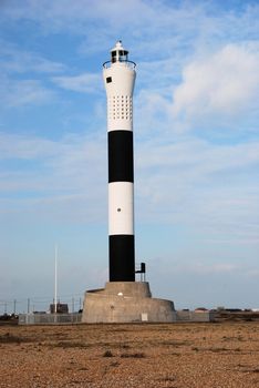 Lighthouse at Dungeness in Kent,opened November 1961,visible for 27 Sea miles