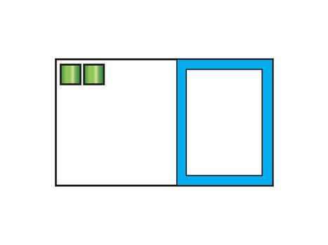 Blank business card with customisable space.