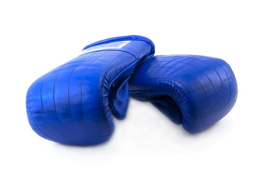 Boxing gloves insulated on white background