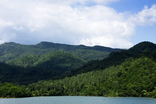 north mountains and green grass 