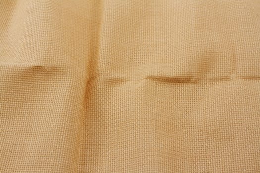 Piece fabrics, flax, crumpled, even light, beige