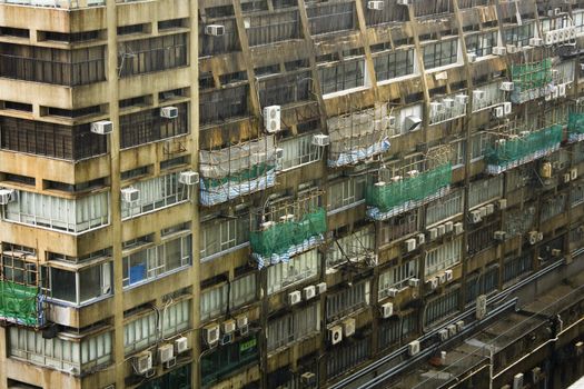 old office building at day in hong kong