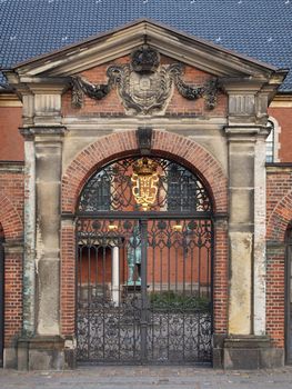 semi-circular arch gate of holmens copenhagen church  