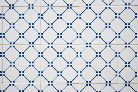 Detail of Portuguese glazed tiles.