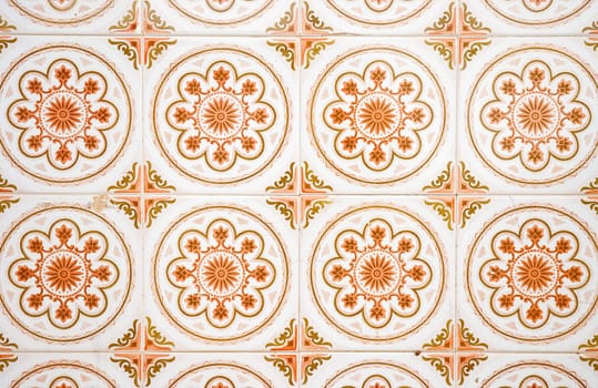 Detail of Portuguese glazed tiles.