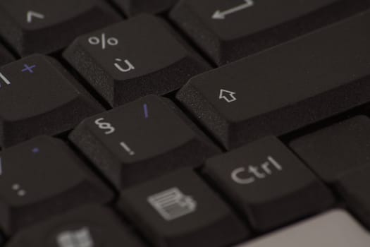 Keyboard macro, with emphasis on the shift key