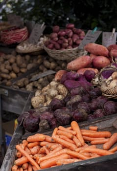 vegetables for sale at organic market