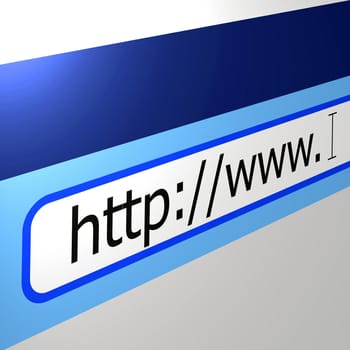 World wide web browser address line