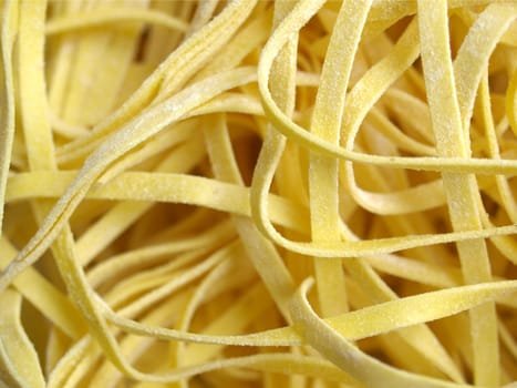 Italian tagliatelle pasta