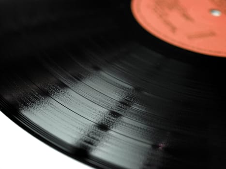 Vinyl record music recording support