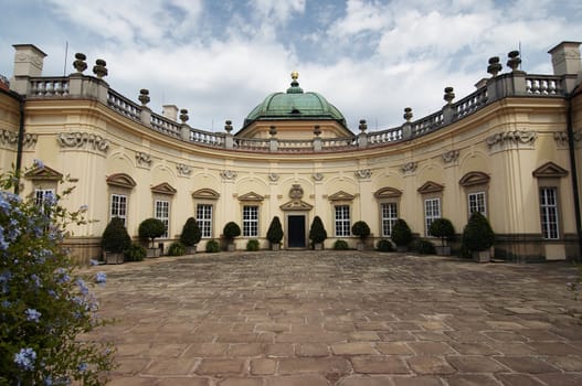 Buchlovice castle was built in style of Italian baroque at 1707, probably by architect Domenico Martinelli. Buchlovice castle is situated about 10 km to the west of Uherske Hradiste in south-east Moravia, Czech Republic.