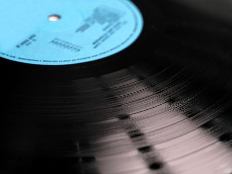 Vinyl record music recording support