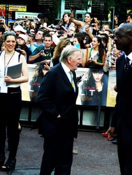 LONDON - August 16: Leslie Philips at Salt Premiere August 16th, 2010 in Leicester Square London, England.               