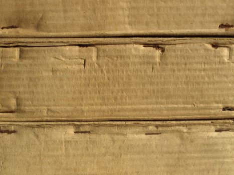 Brown corrugated cardboard sheet background