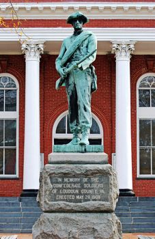 Memorial to the Loudoun County Virginia Confederate Soldiers.