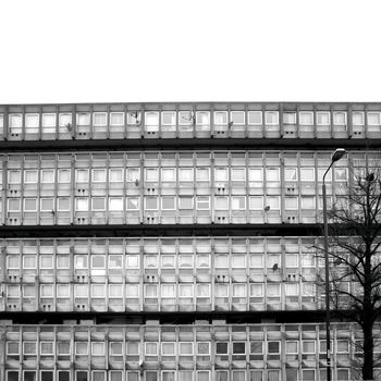 Robin Hood Gardens, London, UK modern new brutalist building