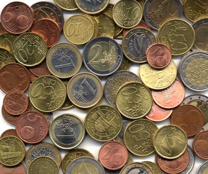 Euro coins money