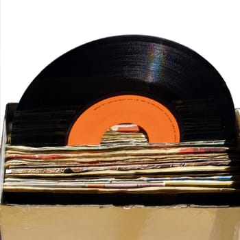 Vinyl record music recording support