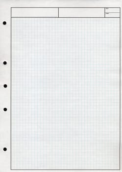 Blank paper sheet useful as a background