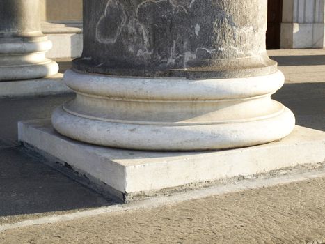 Basement of a classical stone column