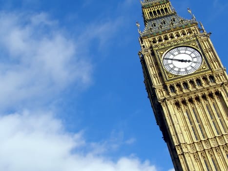 Big Ben at the Houses of Parliament, Westminster Palace, London