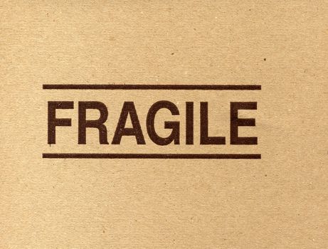 Fragile corrugated cardboard packet