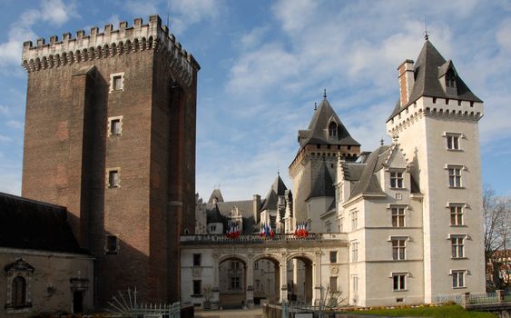 Castel of Pau, In Pyr�n�es Orientales, France.