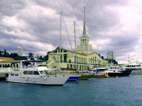  Seaport in Sochi taken on August 2010                              