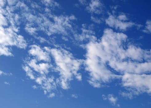 Blue sky with clouds background